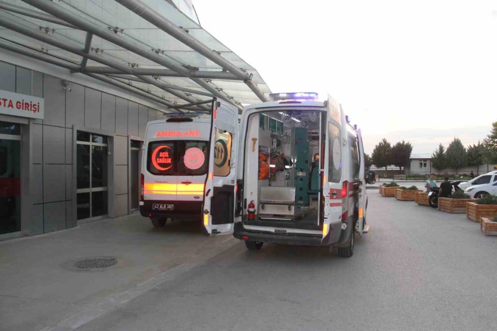 Konya'da elektrik çarpan inşaat işçisi yaralandı