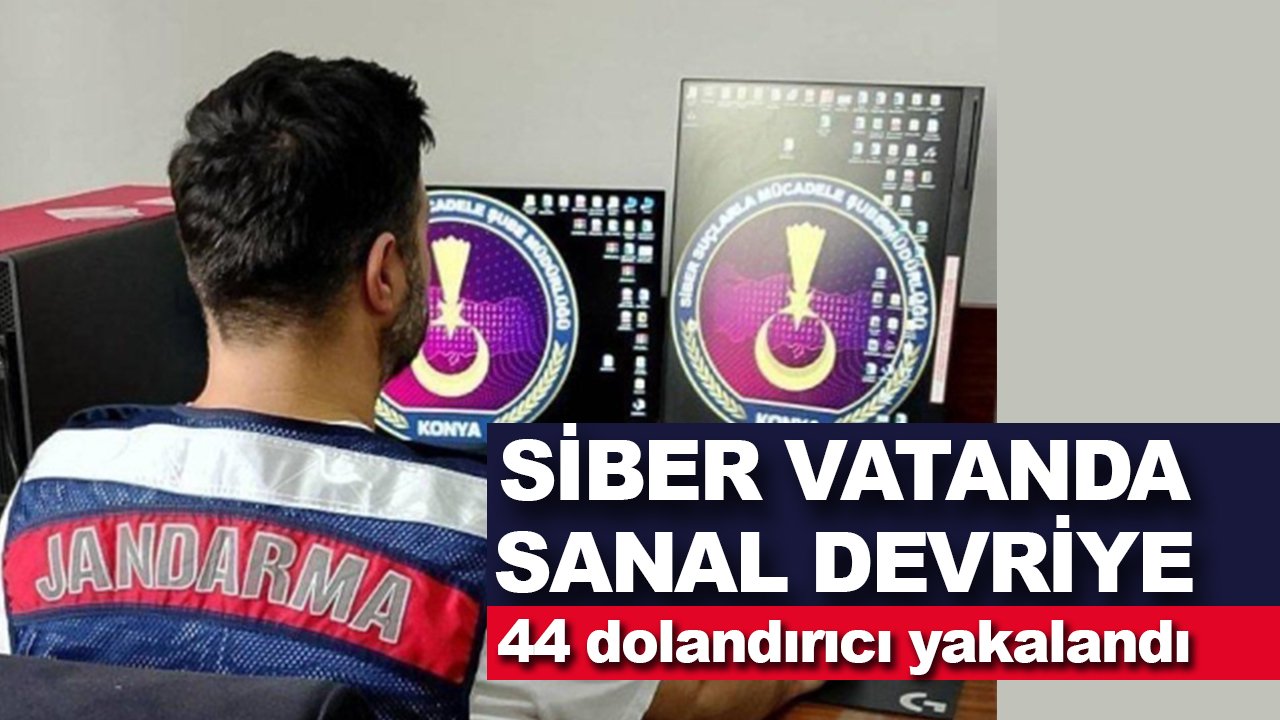 Siber vatanda sanal devriye: 44 dolandırıcı yakalandı