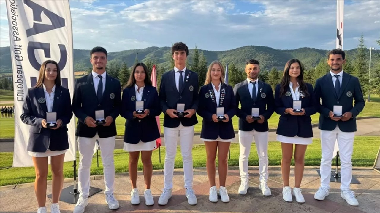Kadın ve erkek golf milli takımları, podyuma çıktı