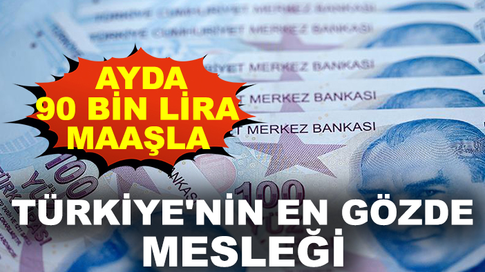 Ayda 90 bin lira maaşla Türkiye'nin en gözde mesleği!