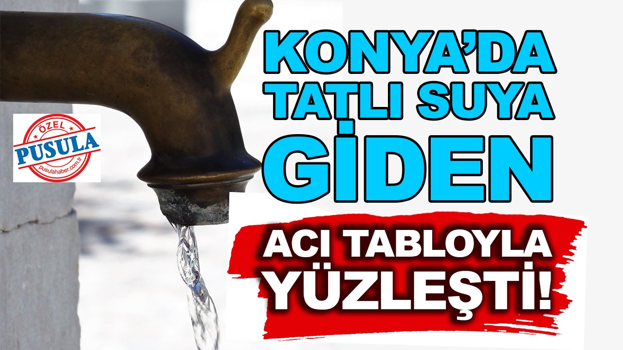 Konya’da tatlı suya giden acı tabloyla yüzleşti