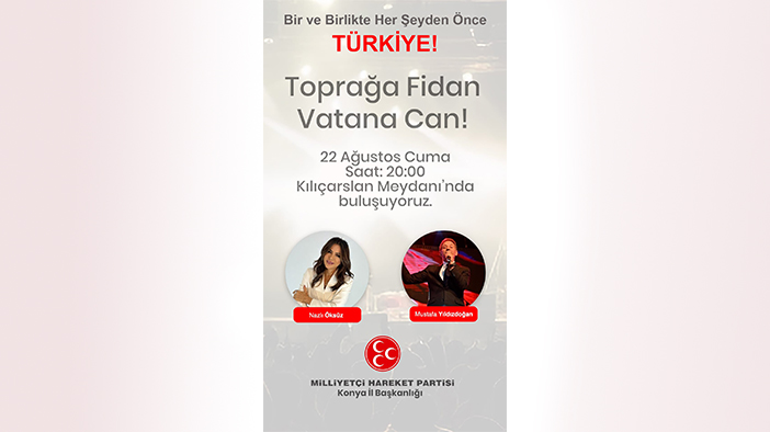 Konya'dan Türkiye'ye nefes olacak etkinlik