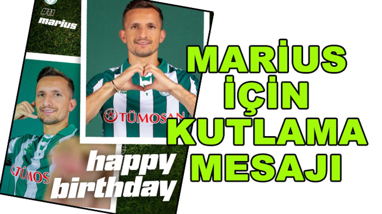 Marius için kutlama mesajı