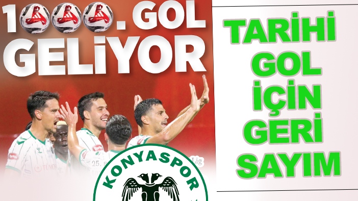 Konyaspor'da tarihi gol için geri sayım! 15. takım olacak
