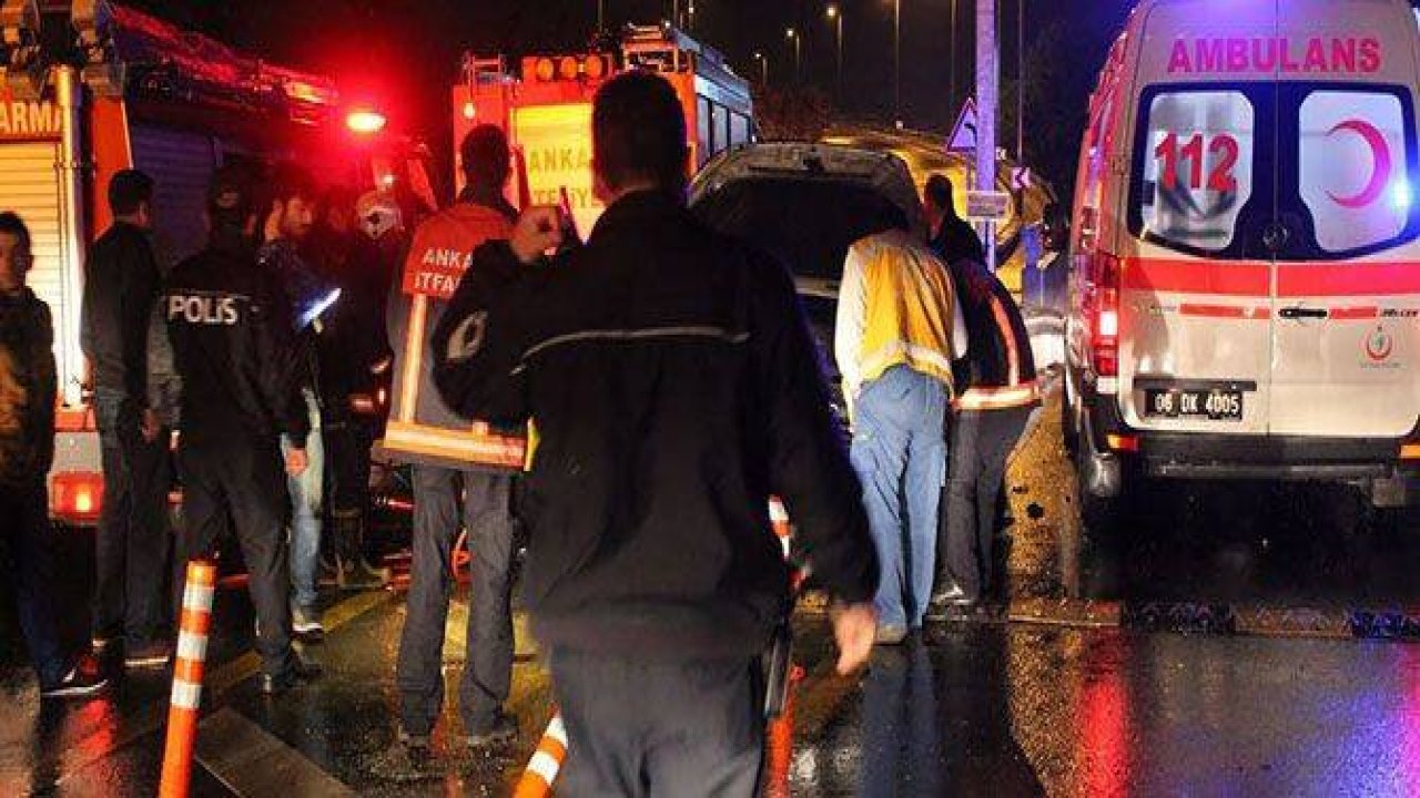BAŞKENT’TE TRAFİK KAZASI: 1 ÖLÜ, 1 YARALI
