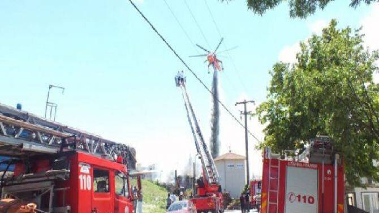 Hadımköy'de büyük yangın