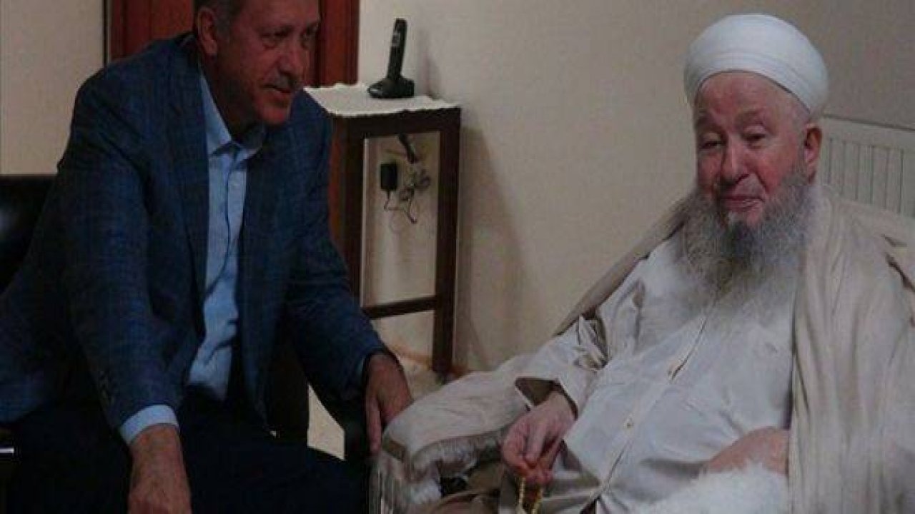 Erdoğan'dan Mahmut Efendi'ye ziyaret