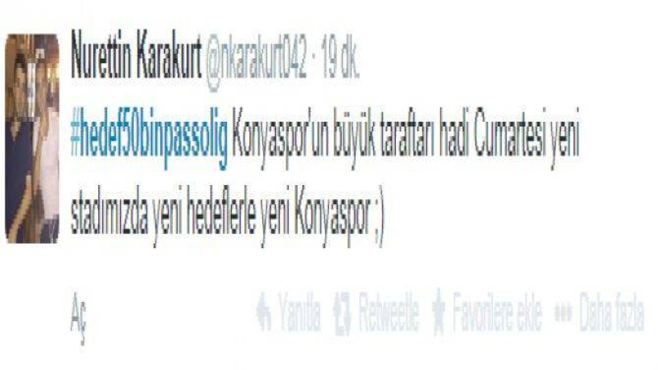 #konyasporicin50binpassolig