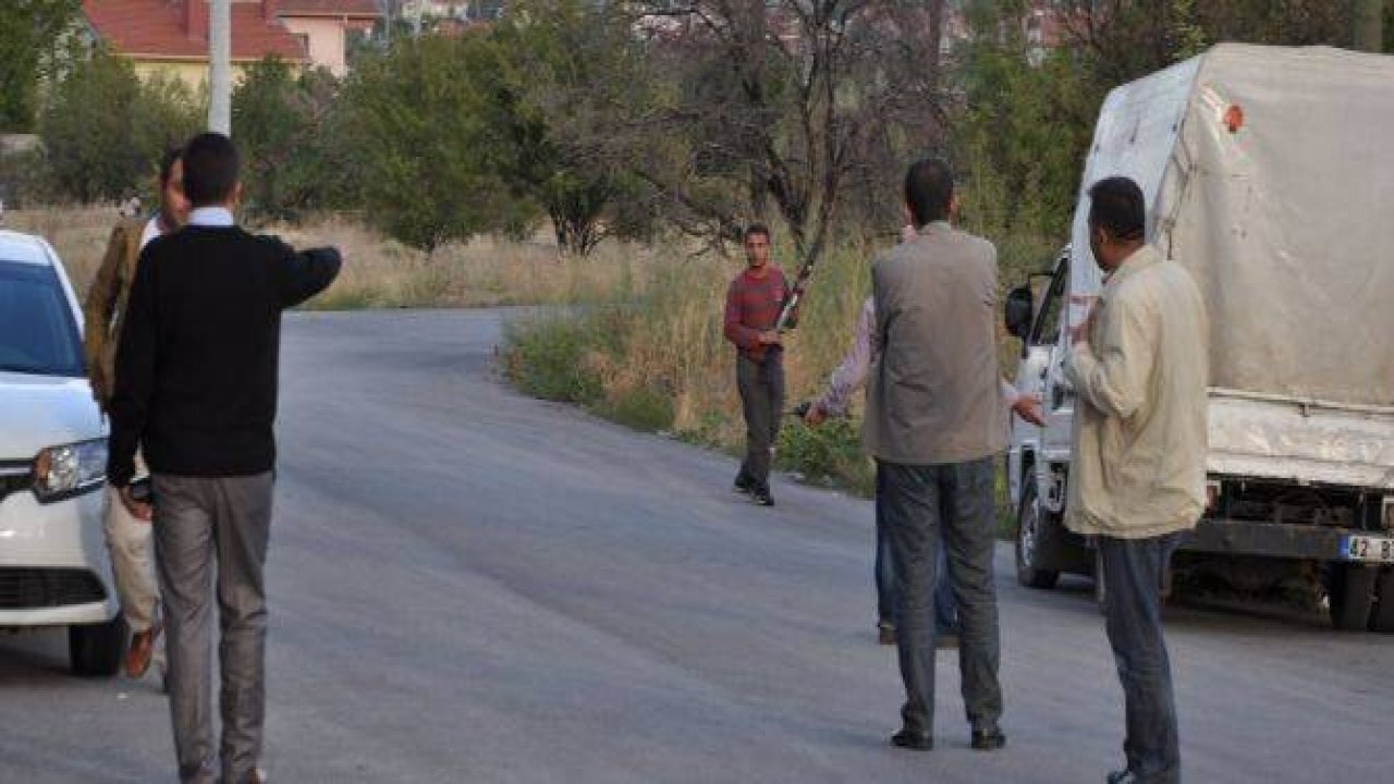 Pompalı Tüfekle Etrafa Tehditler Savurdu