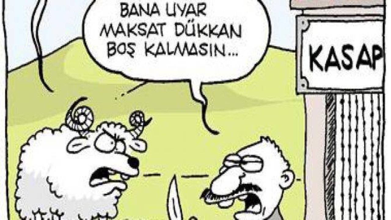 Birbirinden komik kurban karikatürleri