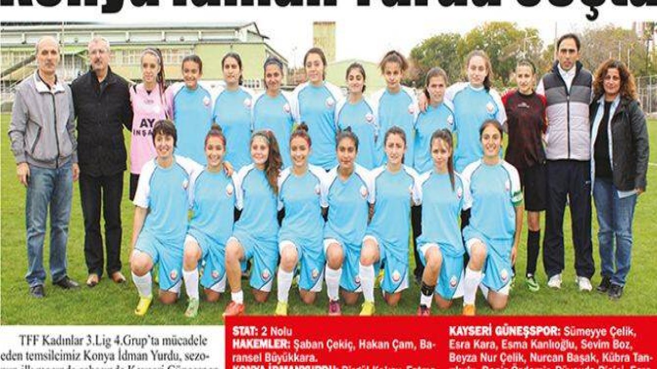Haftasonu Konya Amatör Sporlarında alınan sonuçlar