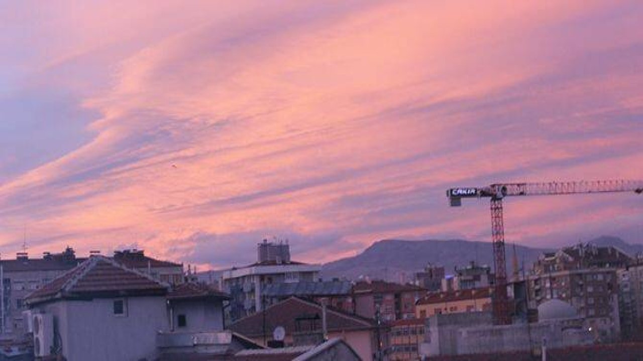 Konya'dan enfes akşam manzaraları (28.12.2014)