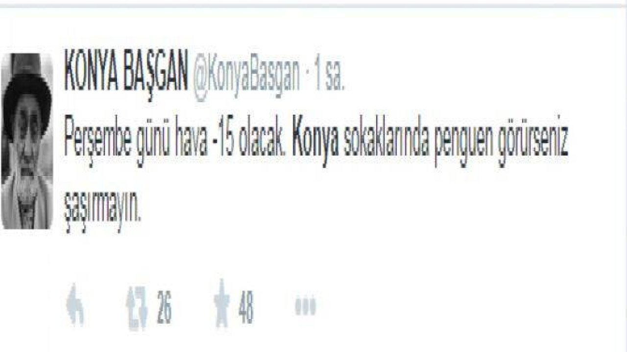 Konya'da kar ve tatil esprileri