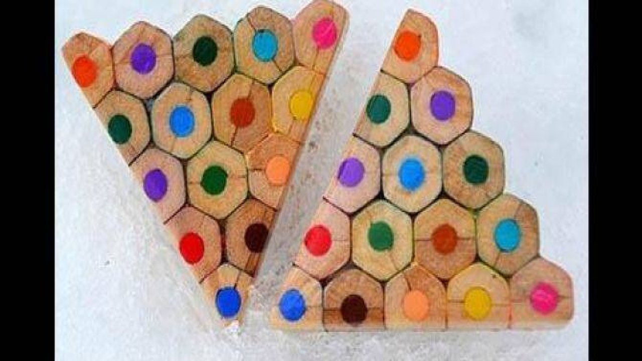 Boya kalemlerinden yapılan muhteşem takılar