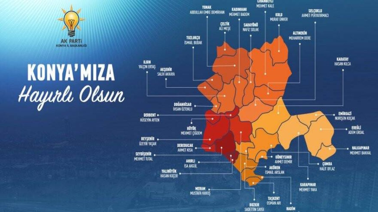 AK PARTİ'NİN KONYA ADAYLARI