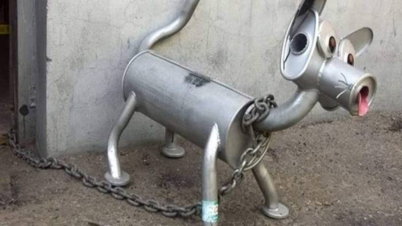 Konyalı metal ustası atık malzemeleri sanat eserine dönüştürüyor