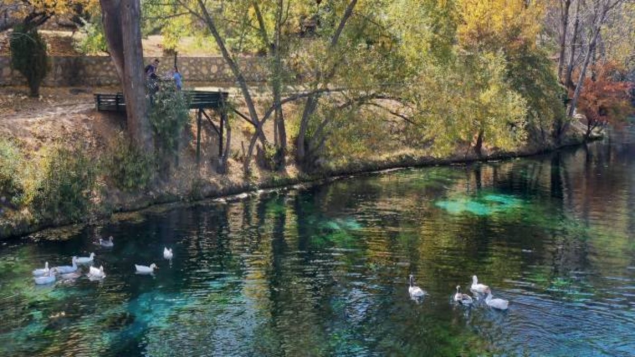 Kıraç toprakların turkuaz gerdanlığı renk cümbüşüne büründü