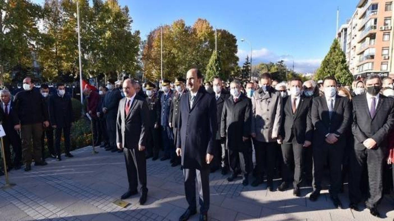 Konya'da 10 Kasım anma töreni düzenlendi