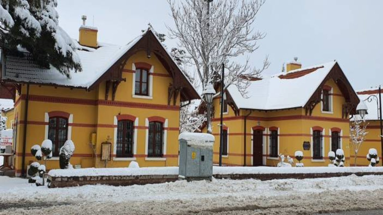 Konya'dan kar manzaraları