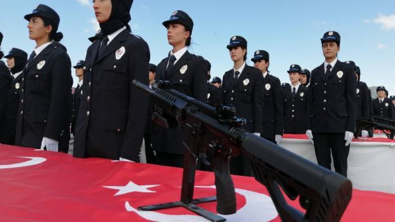 Polis adayları mezuniyet heyecanı yaşadı