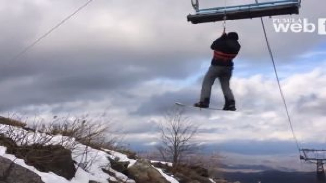 Teleferikte Komik Kurtarma Anı