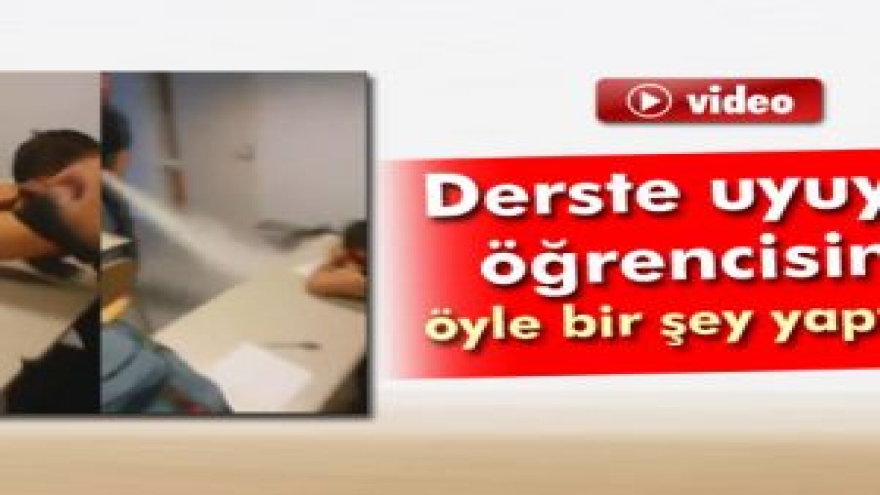 Öğretmen öğrencisine öyle bir şey yaptı ki