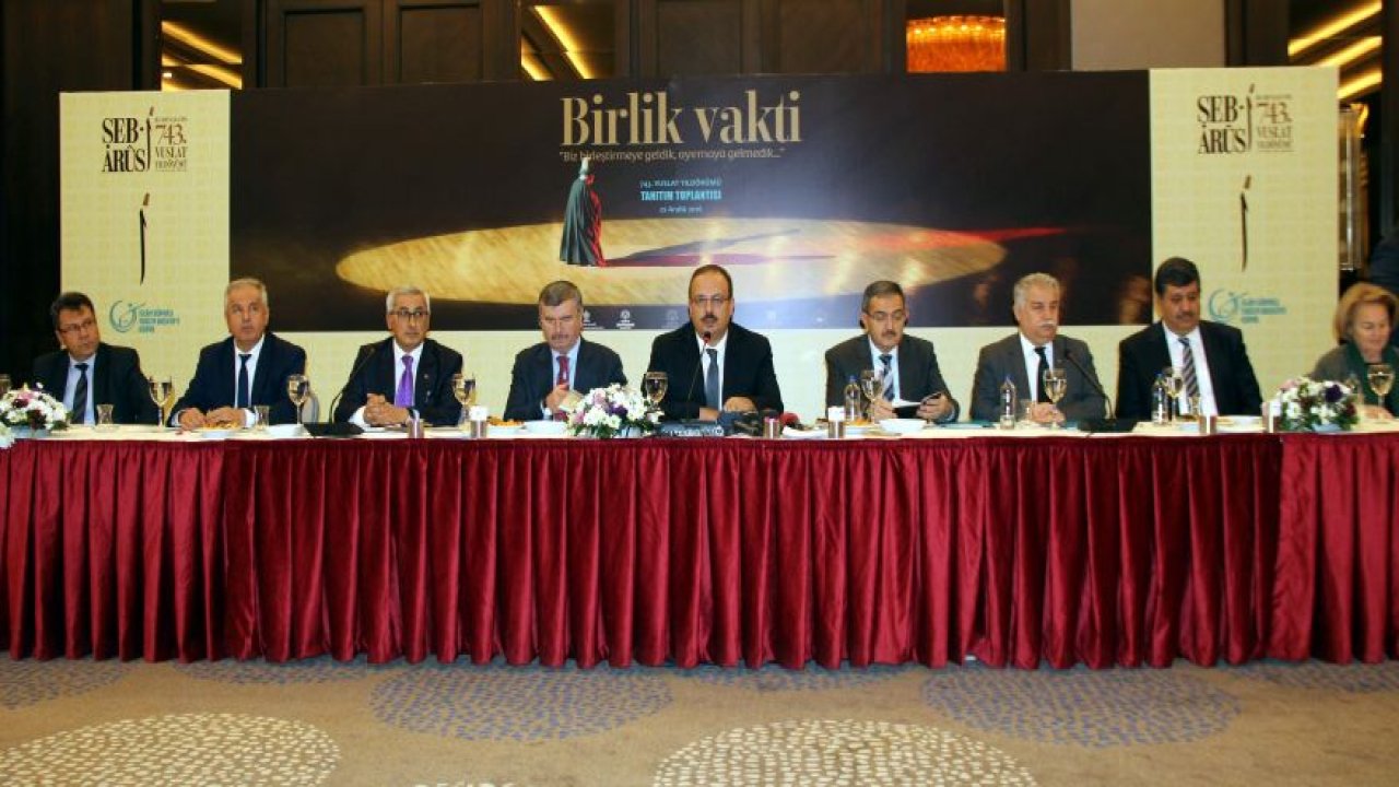 Şeb-i Arus bilgilendirme toplantısı yapıldı