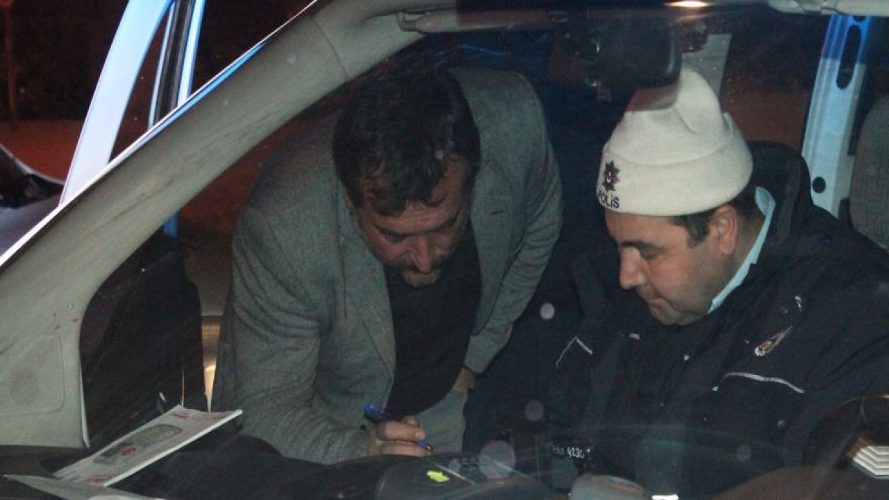 Dur ihtarına uymayarak ters yönden giden sürücü polisi alarma geçirdi