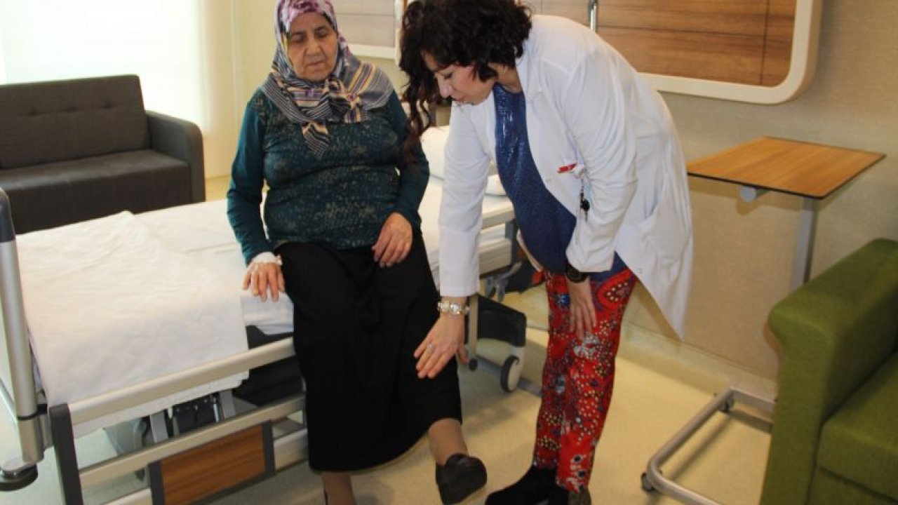 Felç geçiren kadın üç saatte normale döndü