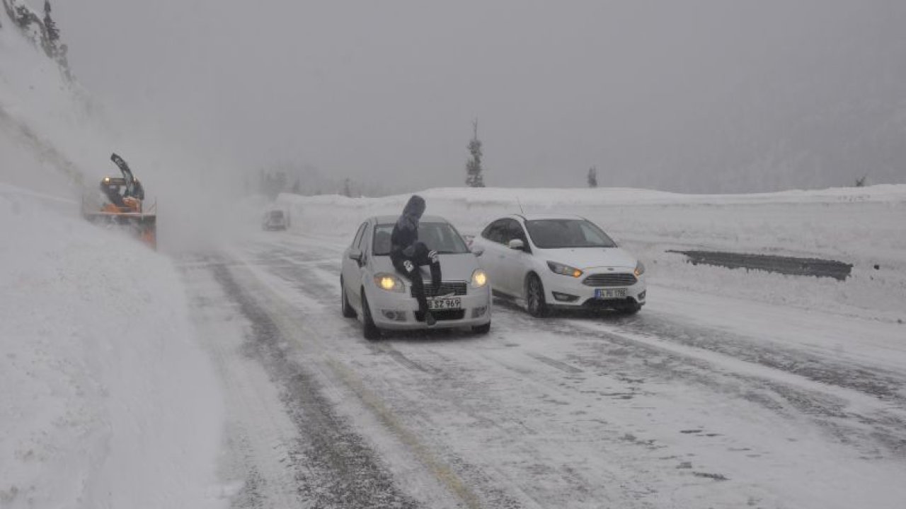 Konya- Antalya yolunda tipi ulaşımı aksatıyor