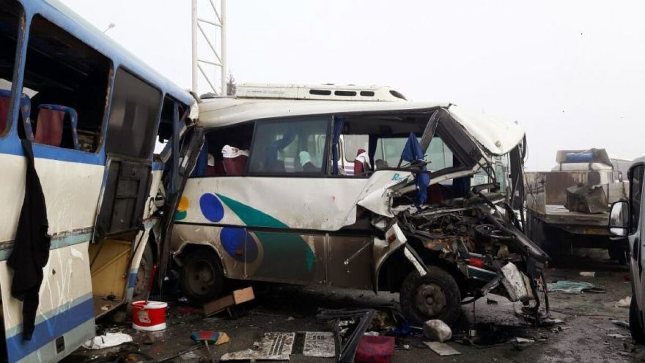 Konya'da zincirleme trafik kazaları