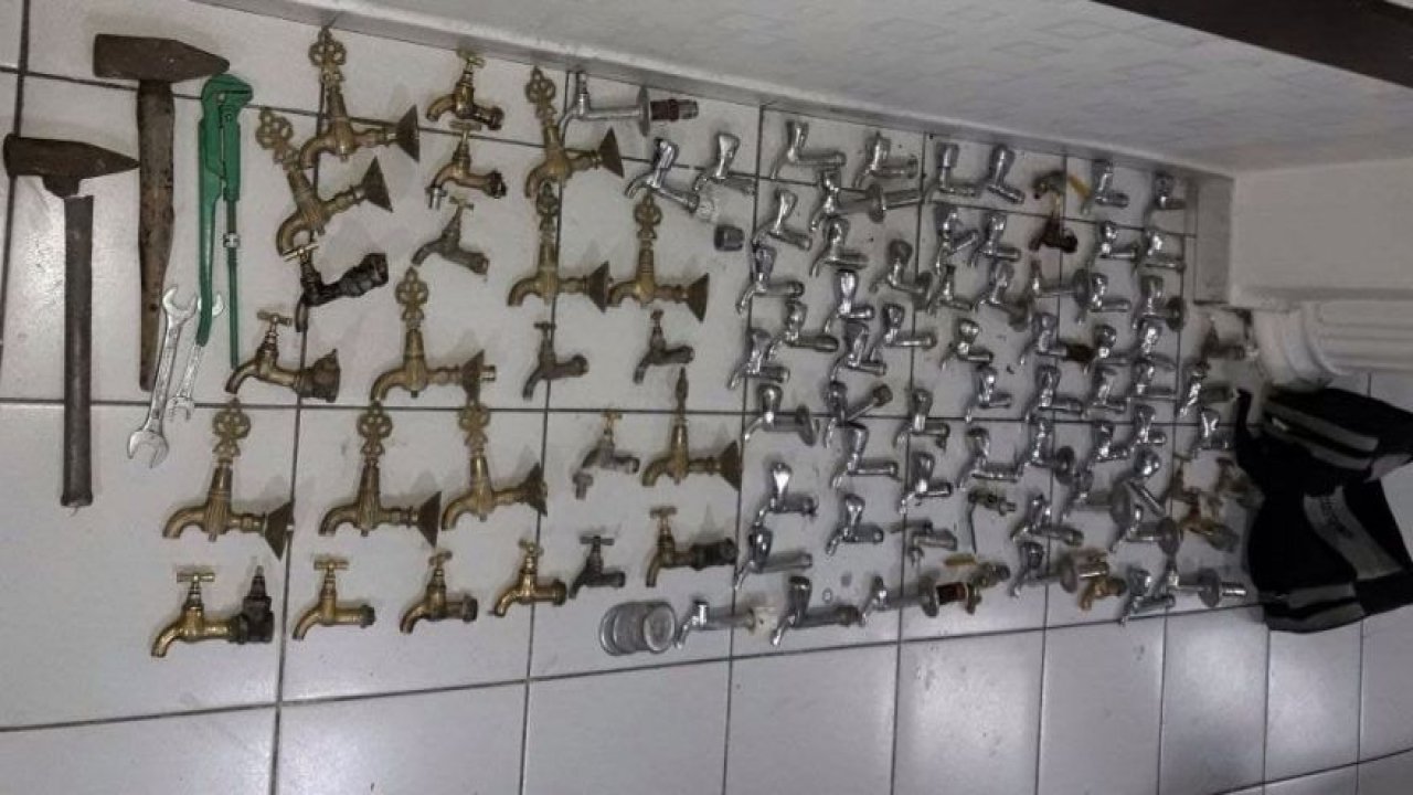 65 musluk çalan şahıs tutuklandı