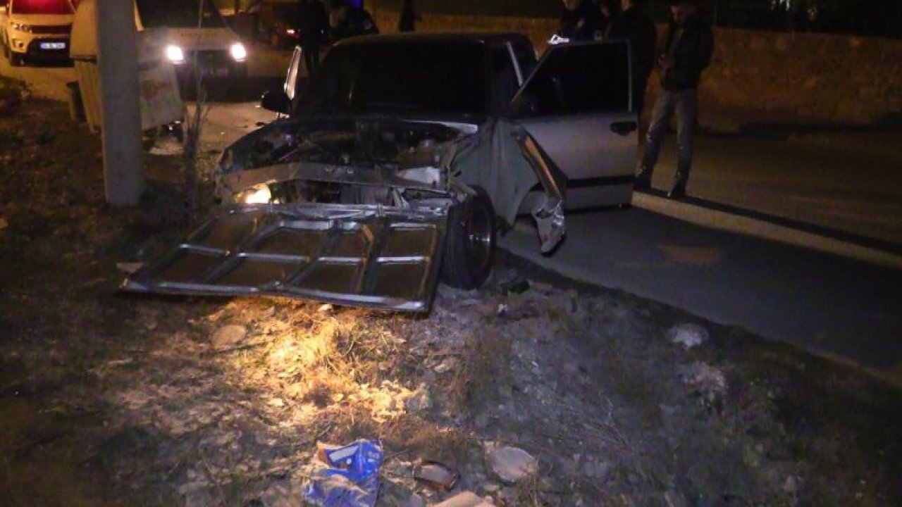 Polisten kaçan ehliyetsiz sürücü kaza yapınca yakalandı