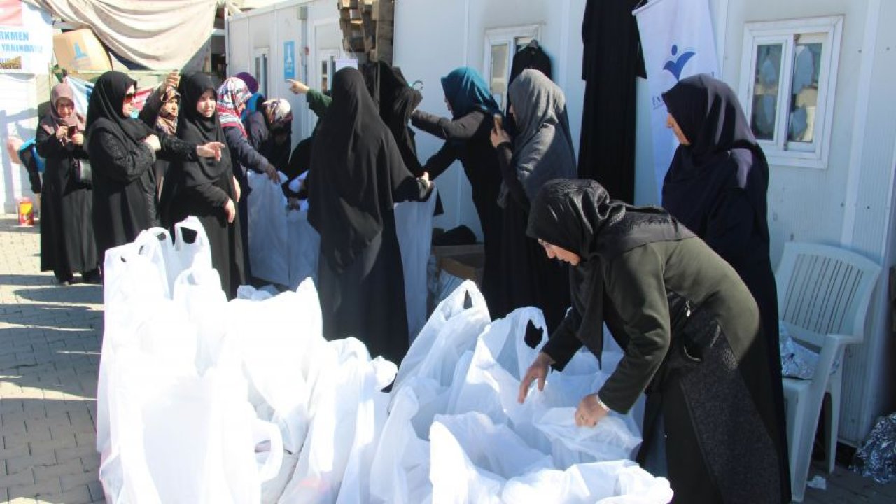 İnsan ve Medeniyet Hareketinden Suriyeli kadınlara insani yardım