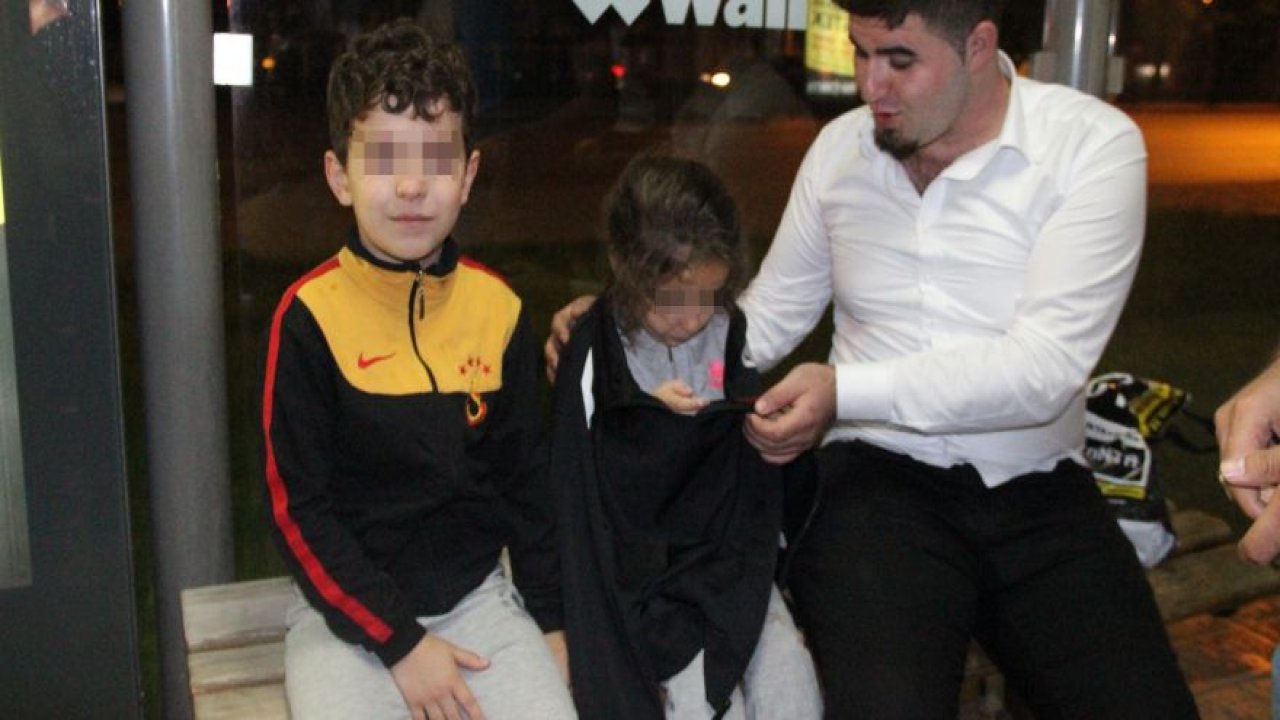 Tramvayda unutulan çocuklar annesine teslim edildi