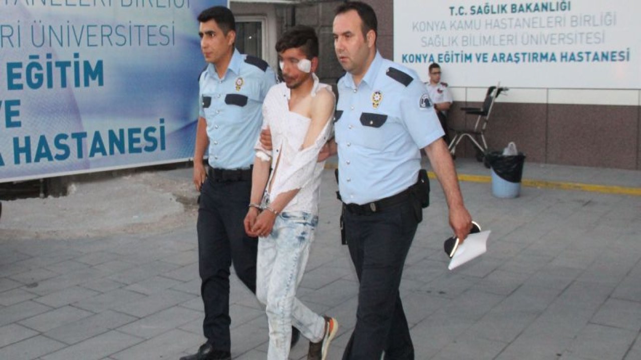 Konya’da Afgan taciz şüphelisi hastanelik edildi