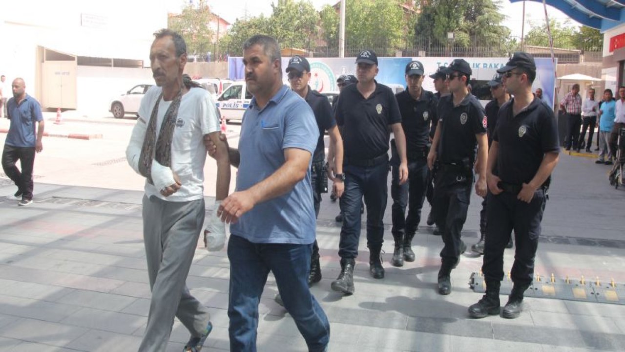 Pazar yerinde dehşet saçan 3 şüpheli adliyeye sevk edildi