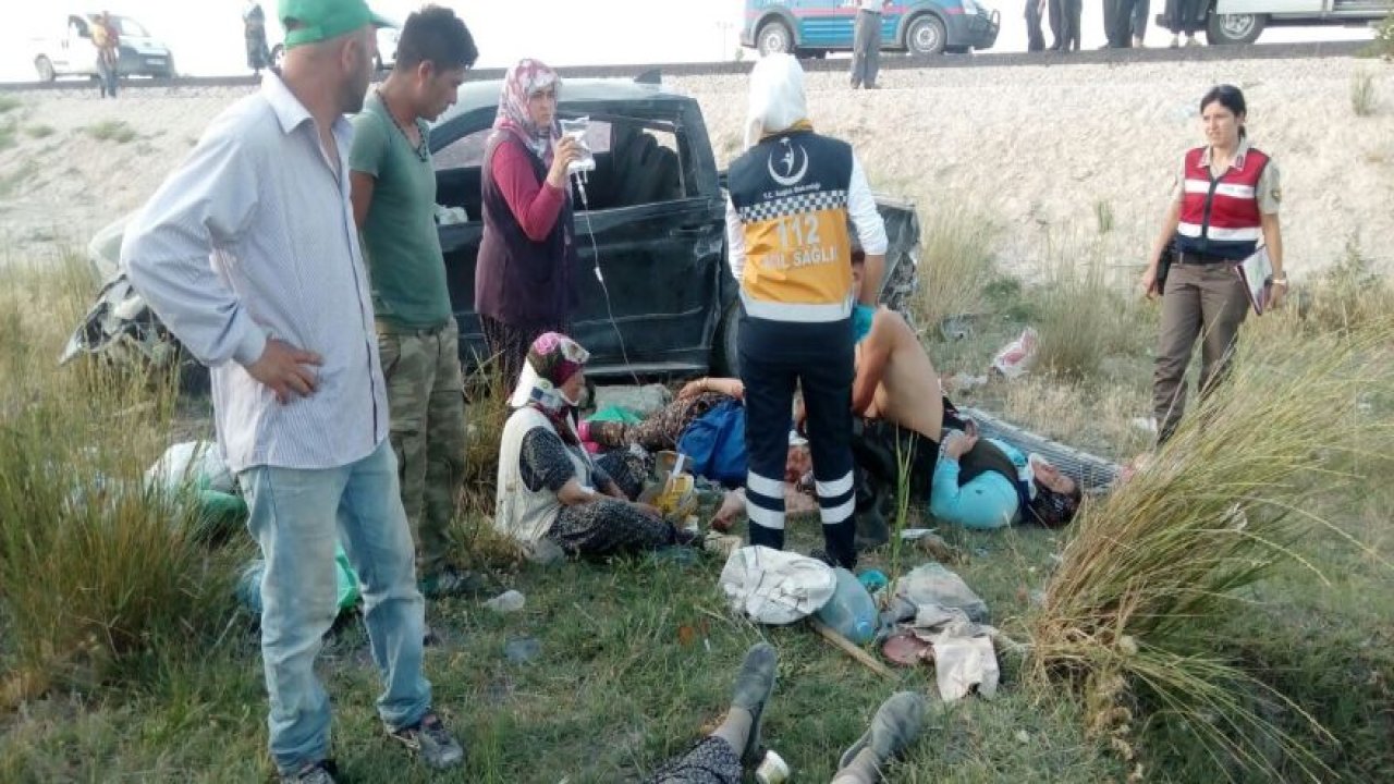 Konya'da feci kaza : 2 ölü, 7 yaralı