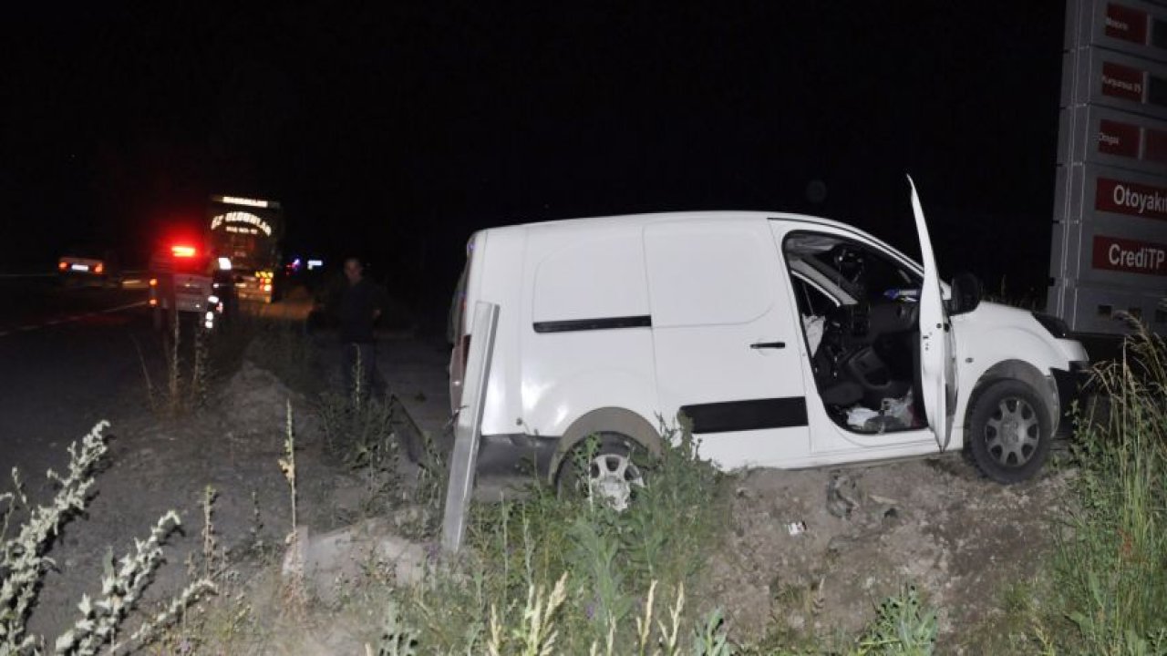 Kamyonla hafif ticari araç çarpıştı: 1 yaralı