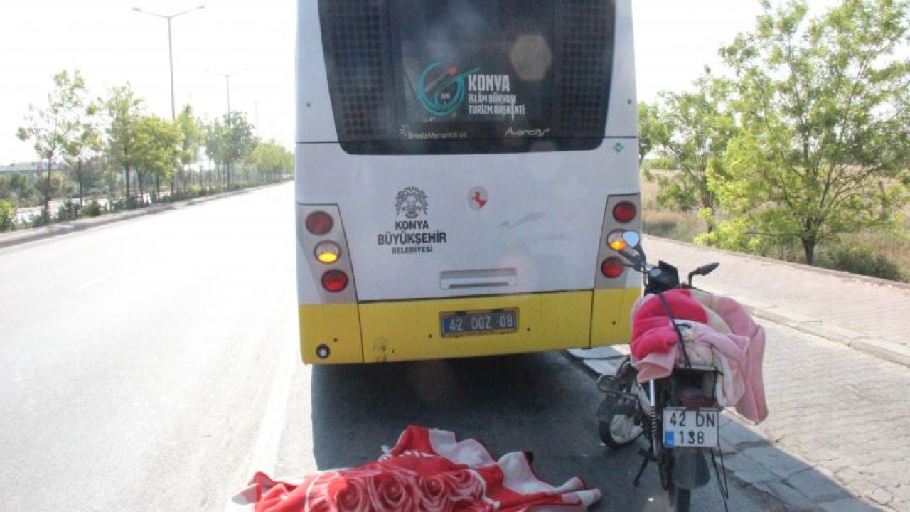 Belediye otobüsüne arkadan çarpan motosiklet sürücüsü hayatını kaybetti