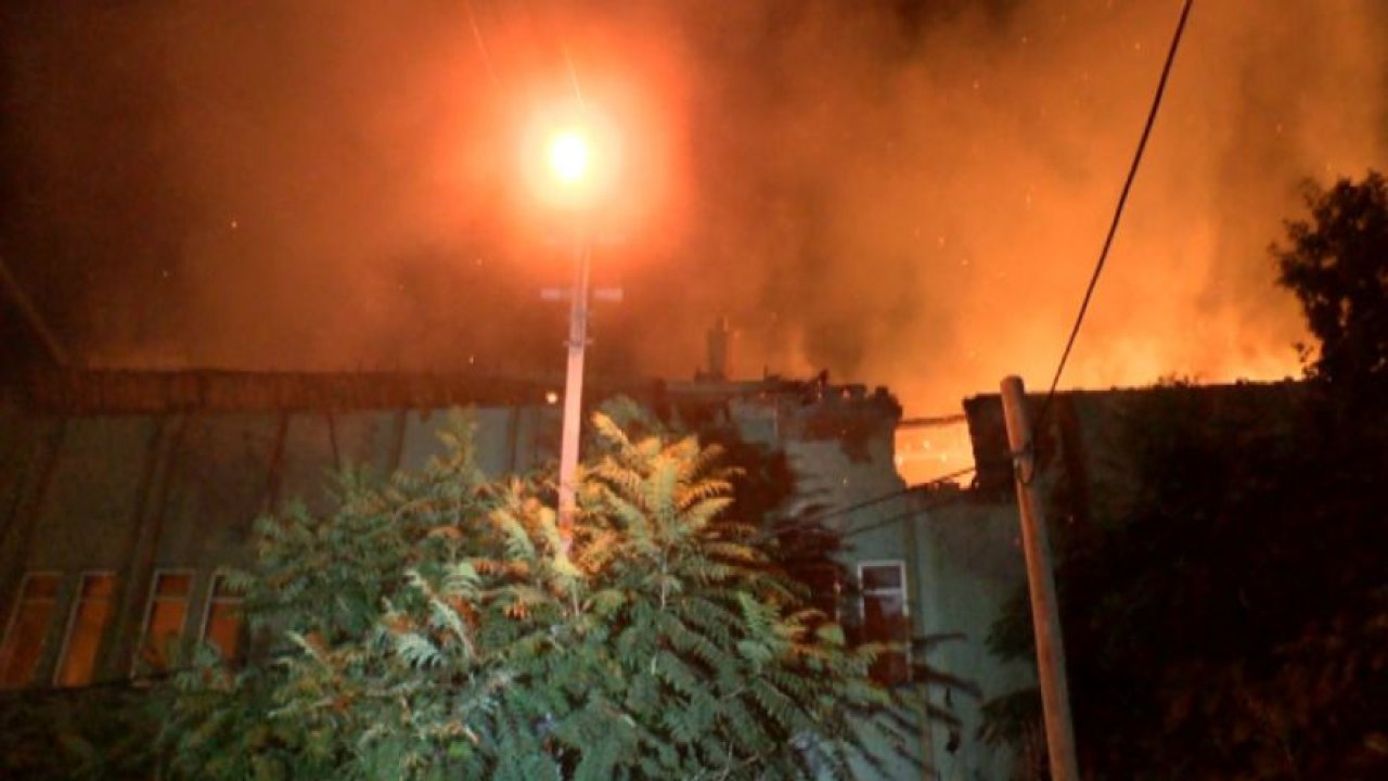 Boş binada çıkan yangın 2 saatte söndürüldü