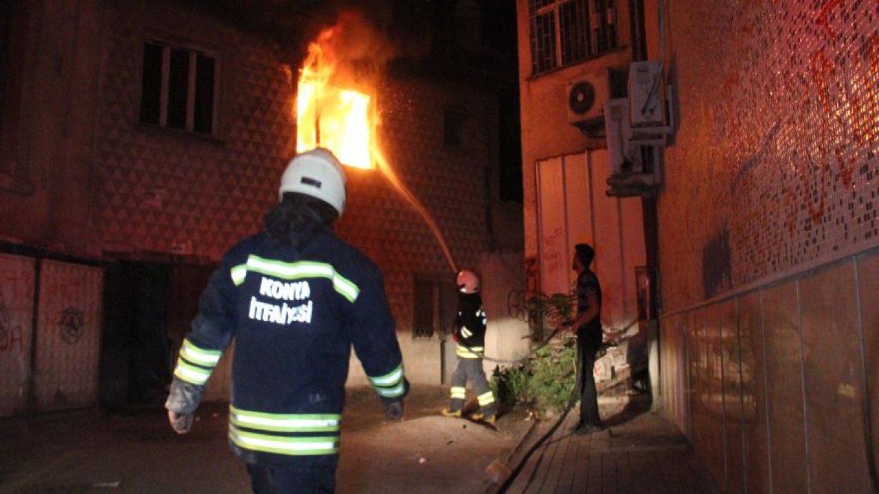 Kullanılmayan binada çıkan yangın 1 saatte kontrol altına alındı