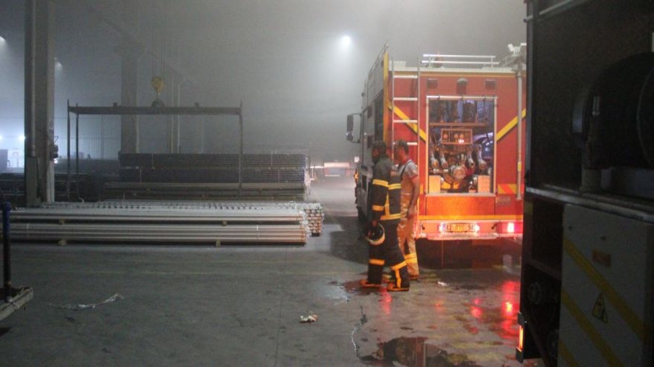 Alüminyum fabrikasında yangın: 2 yaralı