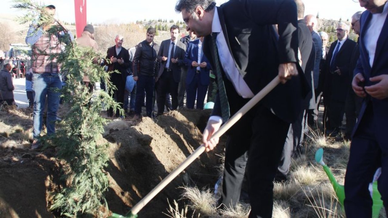 Yunak’ta 2 bin 500 fidan toprakla buluştu