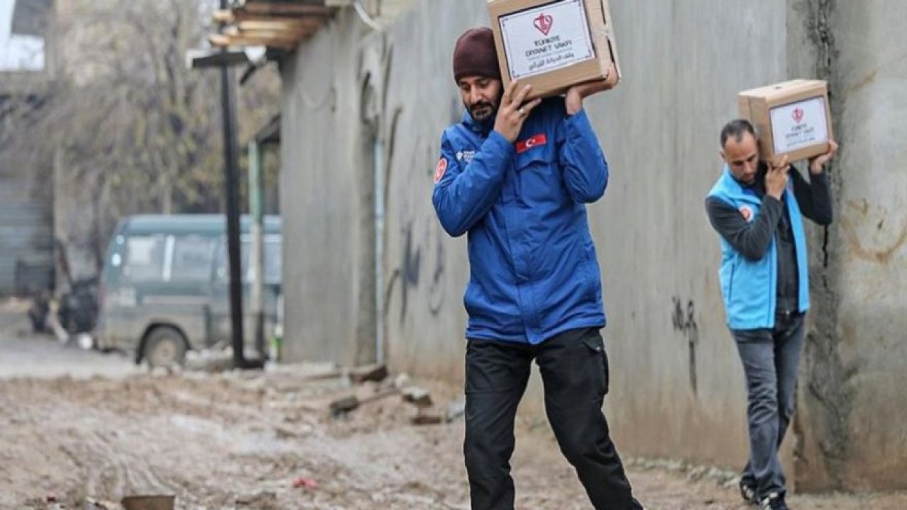 TDV'den Suriye'de terörden temizlenen bölgelerdeki ihtiyaç sahiplerine yardım
