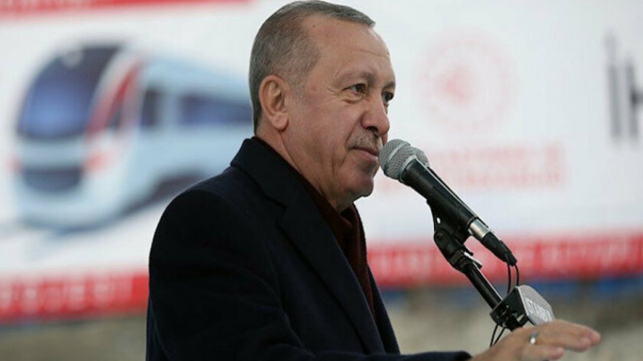 Cumhurbaşkanı Erdoğan “Hızlı Tren Hatlarıyla Ülkemizi Dört Bir Noktaya Bağlayacağız"
