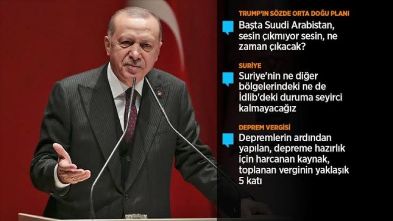 Cumhurbaşkanı Erdoğan: Barış çınarı Kudüs yıkılırsa bunun altında tüm dünya kalır