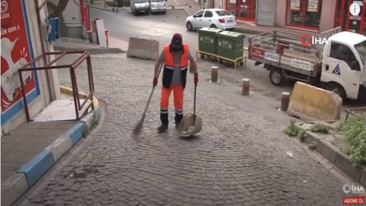 Sokağa Çıkma Kısıtlaması Günlerin de Bile Temizlik İşçileri Görevde