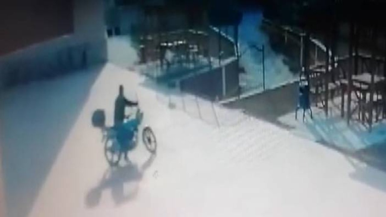 Yemek siparişi getiren kuryenin motoru çalındı