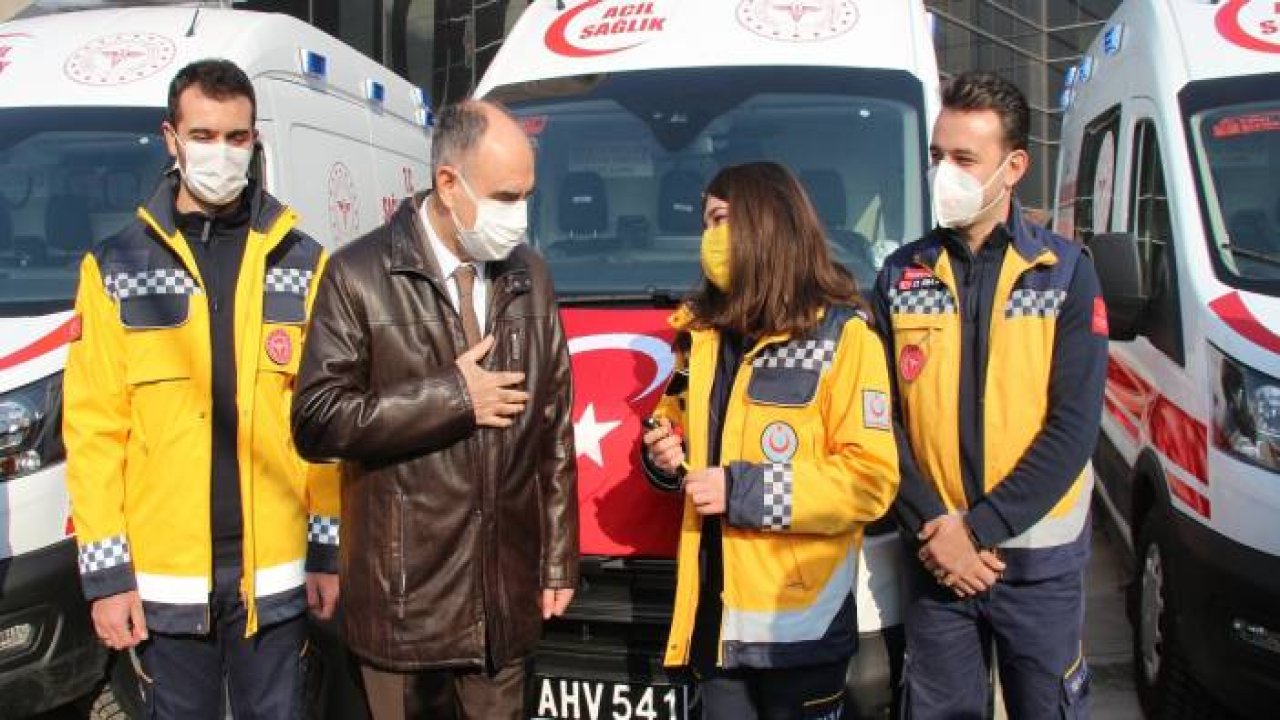 Konya İl Sağlık Müdürlüğüne 14 yeni ambulans tahsis edildi